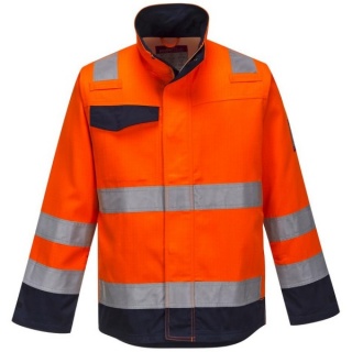 Portwest MV35 MODAFLAME RIS-3279-TOM Orange/Navy Jacket 300g